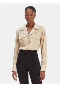 Marciano Guess Koszula 6RGH12 7435A Beżowy Regular Fit. Kolor: beżowy. Materiał: syntetyk #1