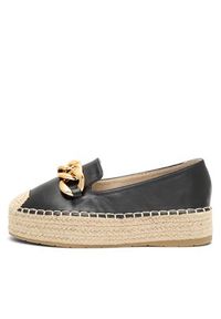 DeeZee Espadryle WSS20375-27 Czarny. Kolor: czarny. Materiał: skóra