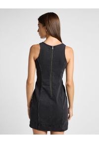 Lee - LEE DAMSKA SUKIENKA JEANSOWA FOREVERFIT DRESS BLACK AVEY 112355124 LI66017916. Materiał: jeans