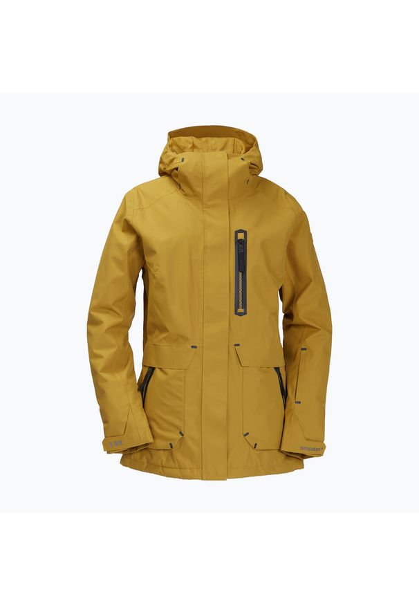 Kurtka snowboardowa damska Billabong Adiv Tropper STX 4944 Fresh Moss. Kolor: brązowy, żółty. Sport: snowboard