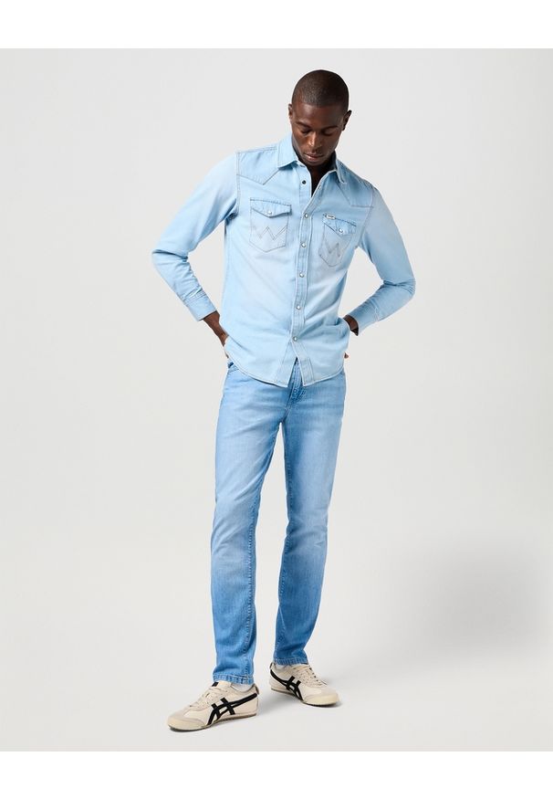 Wrangler - MESKIE SPODNIE WRANGLER LARSTON SLATE SHADE 112362560