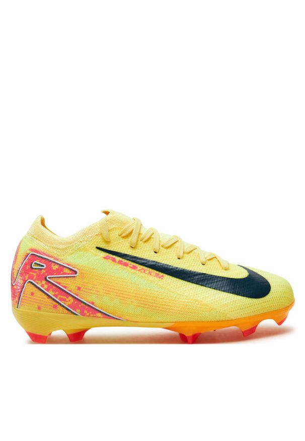 Nike Buty do piłki nożnej Jr Zm Vapor 16 Pro Km Fg HF5450 800 Żółty. Kolor: żółty. Materiał: syntetyk