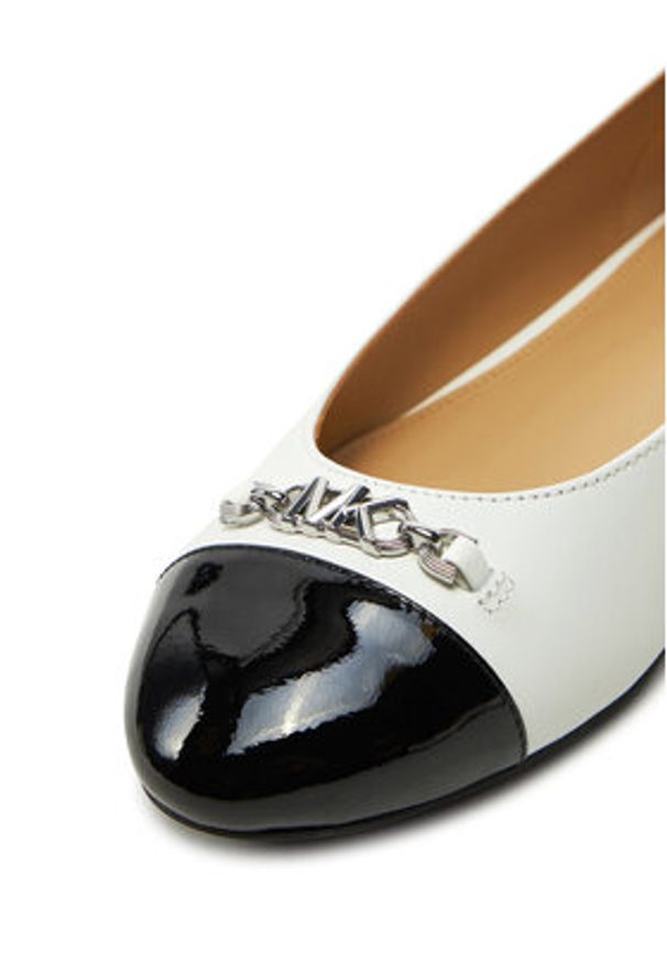 MICHAEL Michael Kors Baleriny Rebecca Flex Ballet 40F4RBFP1L Biały. Kolor: biały. Materiał: skóra