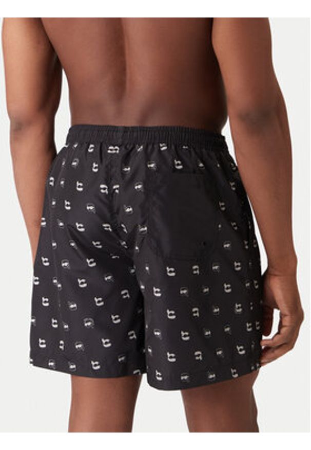 Karl Lagerfeld - KARL LAGERFELD Szorty kąpielowe A3M46007 Czarny Regular Fit. Kolor: czarny. Materiał: syntetyk