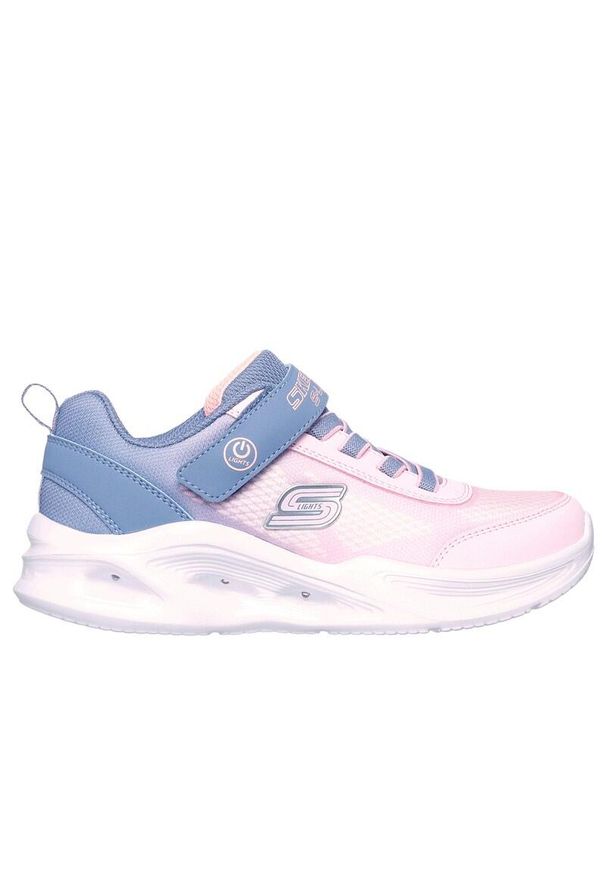 skechers - Buty sportowe dziecięce Skechers S Lights Sola LED. Kolor: biały, różowy, fioletowy, wielokolorowy
