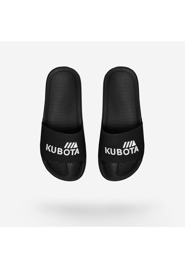 Klapki Męskie Basenowe Kubota Basic Czarne. Kolor: czarny. Styl: sportowy