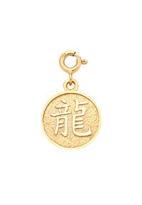 MOKOBELLE - Naszyjnik łańcuch z chińskim zodiakiem - SMOK. Materiał: pozłacane. Kolor: złoty #4