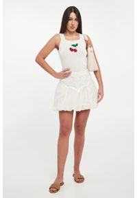 Twinset Milano - Spódnica mini bombka z haftem TWINSET. Wzór: haft #1