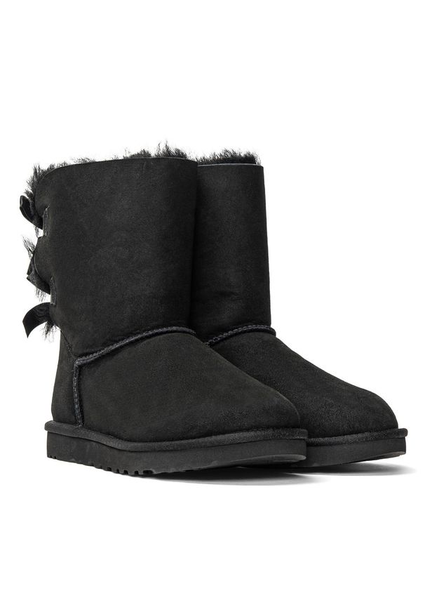 Ugg - Buty zimowe damskie UGG W Bailey Bow II (1016225-BLK). Okazja: na plażę. Kolor: czarny. Materiał: materiał. Sezon: zima. Styl: młodzieżowy
