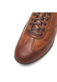 Lanetti Sneakersy BOBO-23 MBS Brązowy. Kolor: brązowy. Materiał: skóra #3