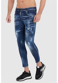 DSQUARED2 Granatowe jeansy super twinkie jeans. Kolor: niebieski #1