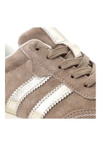 Sneakersy damskie S.Barski, sportowy fason niska cholewka sznurowane dopasowanie miękka wkładka elastyczna podeszwa amortyzująca lekka konstrukcja, b. Wysokość cholewki: przed kostkę. Kolor: beżowy. Szerokość cholewki: normalna. Styl: sportowy #6