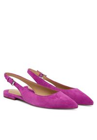 Lauren Ralph Lauren - LAUREN RALPH LAUREN Sandały Severn Calfskin 802967746007 Fioletowy. Kolor: fioletowy. Materiał: skóra, zamsz