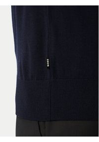 BOSS Sweter H-Leno 50565469 Granatowy Regular Fit. Kolor: niebieski. Materiał: wełna #2