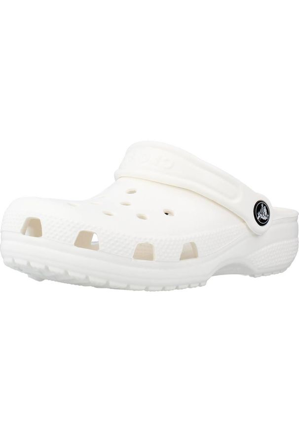 Buty do chodzenia dla dzieci Crocs Classic. Kolor: biały. Materiał: guma, materiał, syntetyk