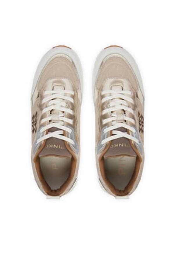 Pinko - PINKO Sneakersy Pink 09 SS0167 P144 Beżowy. Kolor: beżowy. Materiał: skóra