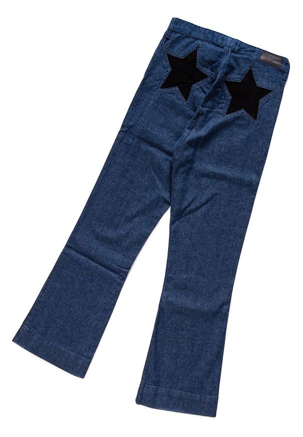 Wrangler - WRANGLER CROP STAR FLARE INDIGO STAR W218GC070 112127763. Stan: podwyższony. Wzór: jednolity