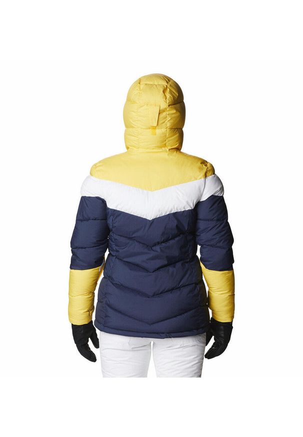 columbia - Kurtka Zimowa Damska Columbia Abbott Peak Insulated. Kolor: niebieski, wielokolorowy, żółty, biały. Materiał: puch. Sezon: zima. Sport: turystyka piesza