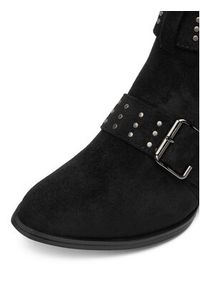 DeeZee Botki 7612-7 Czarny. Kolor: czarny. Materiał: materiał #4