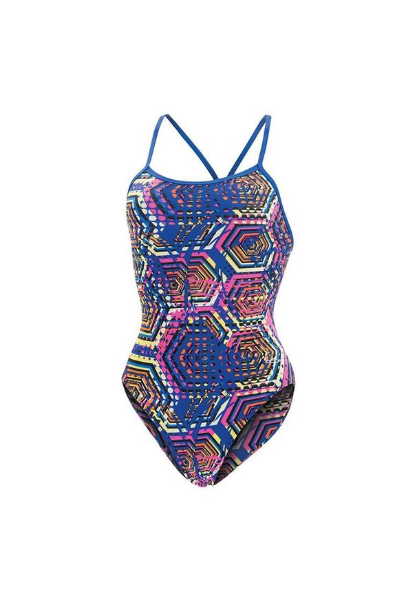 DOLFIN - Strój Kąpielowy Dolfin Toucan Double Strap Open Keyhole – Rozmiar 30. Kolor: niebieski, wielokolorowy, zielony