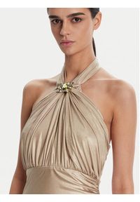 Fracomina Sukienka wieczorowa FQ25SD3002W798T4 Złoty Slim Fit. Kolor: złoty. Materiał: syntetyk. Styl: wizytowy #5