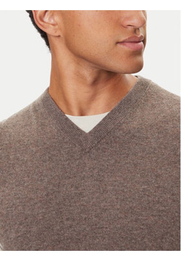 United Colors of Benetton - United Colors Of Benetton Sweter 1002U400L Szary Regular Fit. Kolor: szary. Materiał: wełna