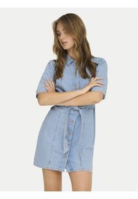 only - ONLY Sukienka jeansowa Vibbe 15372569 Niebieski Regular Fit. Kolor: niebieski. Materiał: bawełna #1