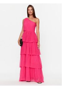 YAS Sukienka wieczorowa 26031412 Różowy Regular Fit. Kolor: różowy. Materiał: syntetyk. Styl: wizytowy #3