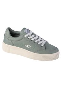 ONeill - Buty O'Neill Sunset Cvs Wmn Low W 90221009-28A zielone. Okazja: na co dzień. Kolor: zielony. Materiał: guma, tkanina