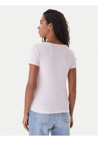 Tommy Jeans T-Shirt Essential DW0DW17385 Różowy Slim Fit. Kolor: różowy. Materiał: bawełna #3