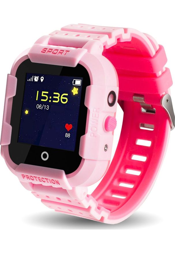 CALMEAN - Smartwatch Calmean Sport Różowy. Rodzaj zegarka: smartwatch. Kolor: różowy. Styl: sportowy