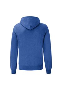 FRUIT OF THE LOOM - Męska Klasyczna Bluza Z Kapturem. Typ kołnierza: kaptur. Kolor: niebieski