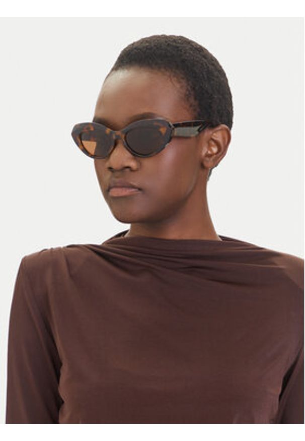 Vero Moda Okulary przeciwsłoneczne 10261553 Brązowy. Kolor: brązowy