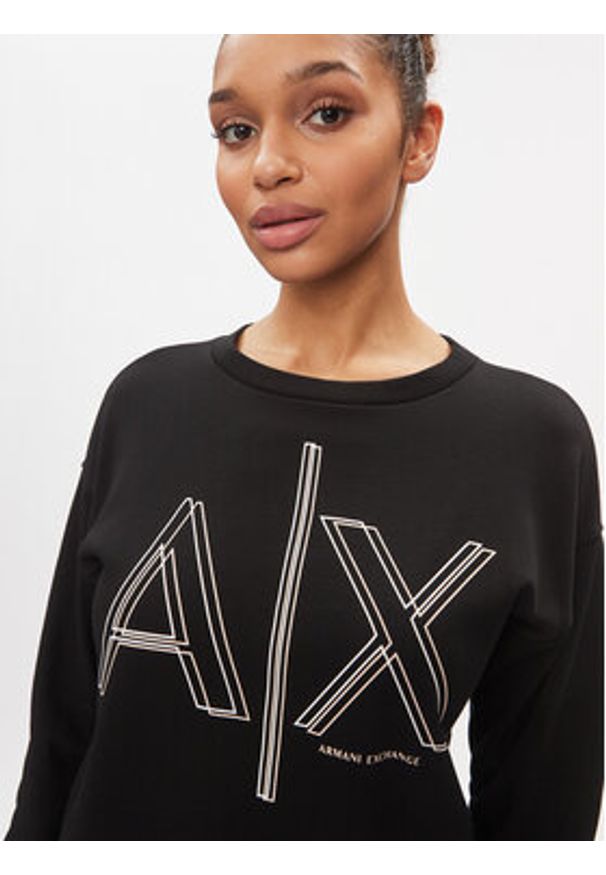 Armani Exchange Bluza 3DYM11 YJEBZ 1200 Czarny Regular Fit. Kolor: czarny. Materiał: bawełna