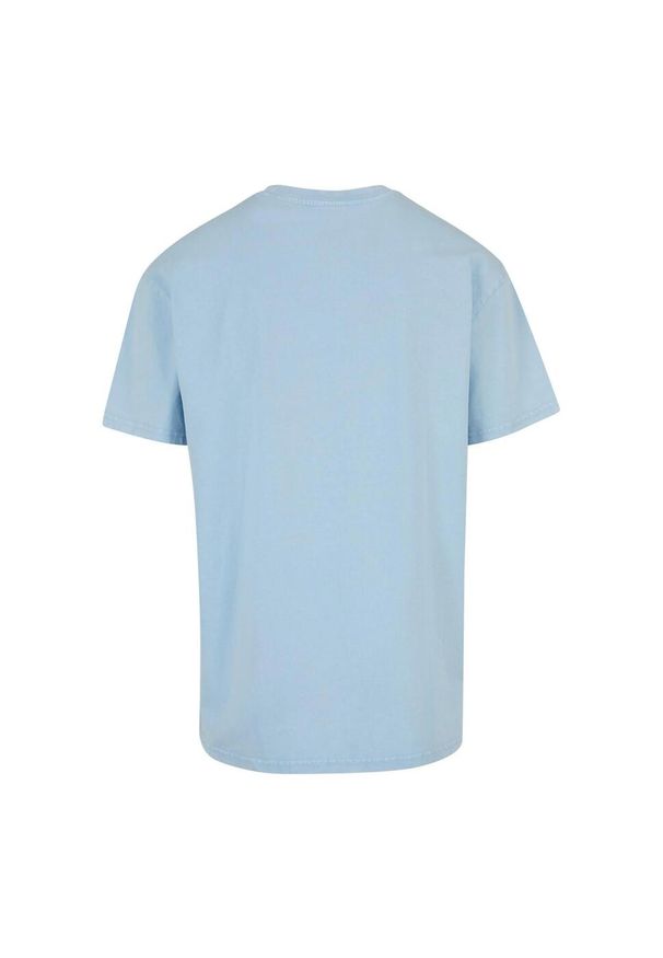 Urban Classics - Męska Koszulka Acid Wash Heavy Oversized T-shirt. Kolor: niebieski