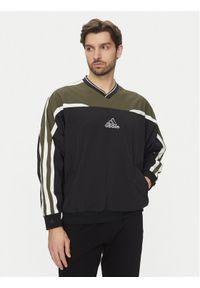 Adidas - adidas Bluza Cutline JD5395 Czarny Loose Fit. Kolor: czarny. Materiał: syntetyk