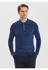 Pako Lorente - PAKO LORENTE - Wełniany sweter polo. Okazja: na co dzień. Typ kołnierza: polo. Materiał: wełna. Sezon: jesień. Styl: casual #1