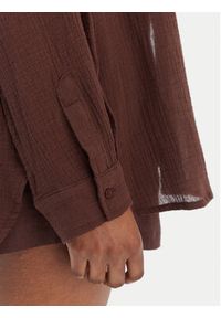 Seafolly Koszula Breeze 55428-TO Brązowy Regular Fit. Kolor: brązowy. Materiał: bawełna #4