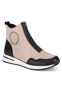 Remonte Botki D1G70-60 Beżowy. Kolor: beżowy. Materiał: materiał #5