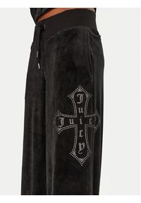 Juicy Couture Spodnie dresowe Jerry Cross JCBBJ224833 Czarny Wide Leg. Kolor: czarny. Materiał: syntetyk