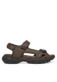 skechers - Skechers Sandały Garver-Louden 64487/BRN Brązowy. Kolor: brązowy. Materiał: skóra