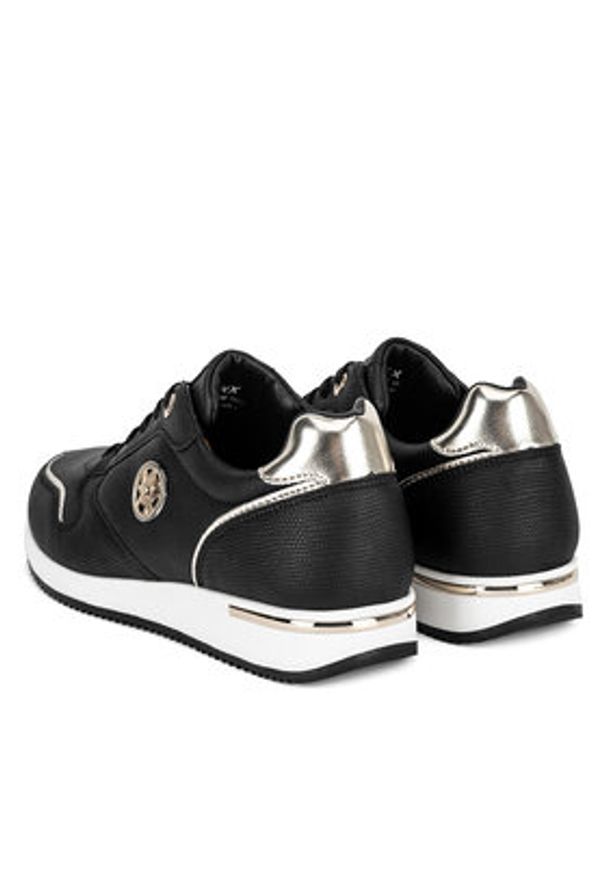 MEXX Sneakersy MI001008043W Czarny. Kolor: czarny. Materiał: skóra