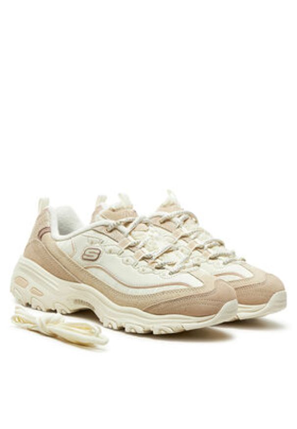 skechers - Skechers Sneakersy Cold Days 150240/NAT Écru. Materiał: skóra