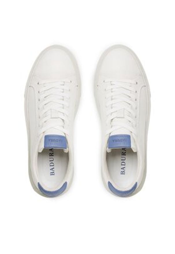 Badura Sneakersy BOZEMAN-06 MI08 Biały. Kolor: biały. Materiał: skóra