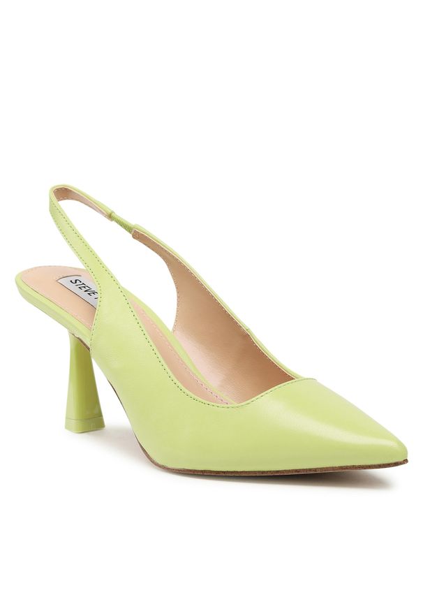 Sandały Steve Madden Lustrous SM11002088-03001-33R Lime Leather. Kolor: zielony. Materiał: skóra