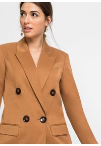 bonprix - Żakiet. Kolor: brązowy. Styl: elegancki #2