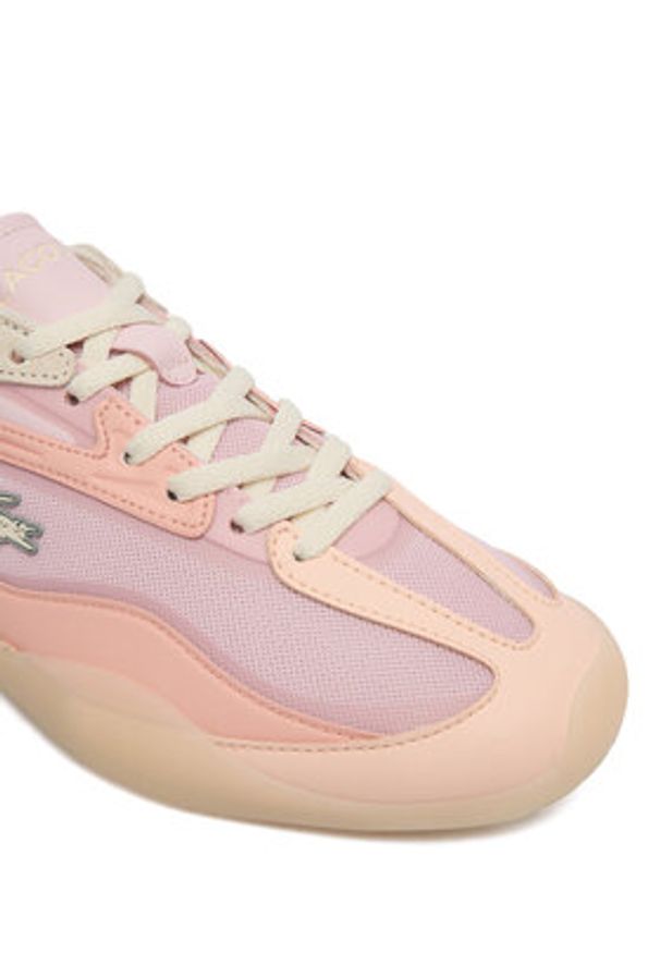 Lacoste Sneakersy Side Low 51SFA0125 Różowy jasny. Kolor: różowy. Materiał: materiał