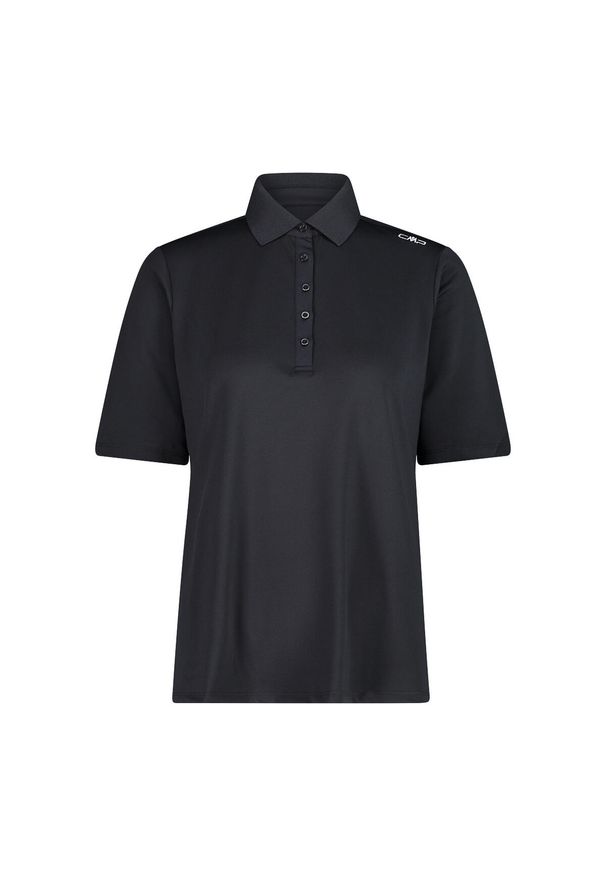 Damska koszulka polo CMP. Typ kołnierza: polo. Kolor: szary, wielokolorowy, brązowy