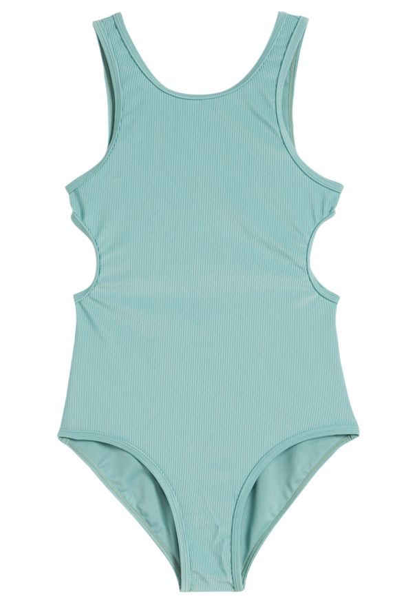 bonprix - Kostium kąpielowy dziewczęcy. Kolor: zielony