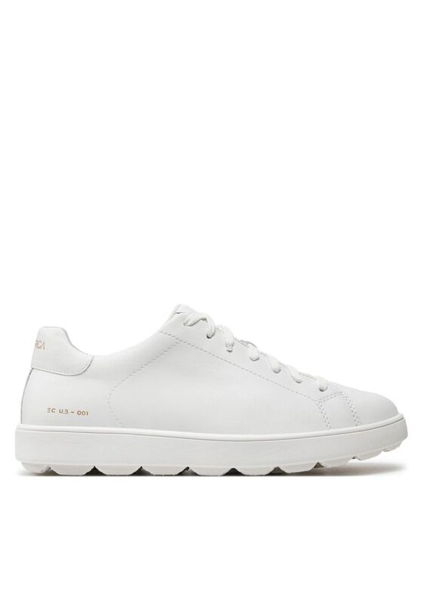 Geox Sneakersy U Spherica Ecub-1 U45GPC 00085 C1000 Biały. Kolor: biały. Materiał: skóra
